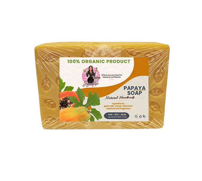  Jajoustore Papya Soap | Goat Milk | Vitamin E | Radiance & Nutrition