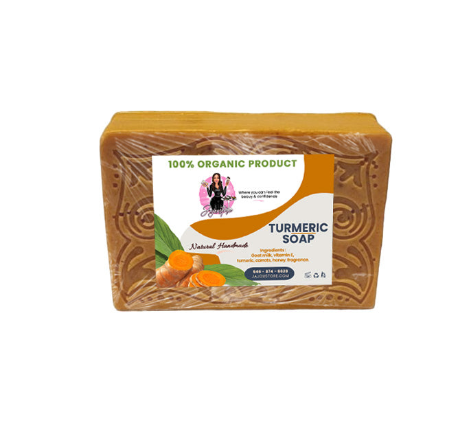  Jajoustore Turmeric Soap | Goat Milk | Vitamin E | Radiance & Nutrition