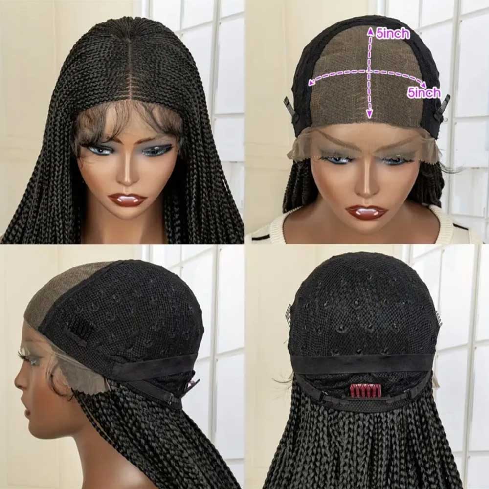 28 Inch, Long Braiding Synthetic Lace Front Wig