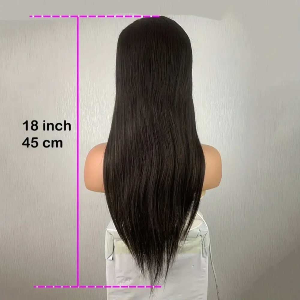 4x4 Natural Elegance: Glueless Straight Lace Front Hair Wig