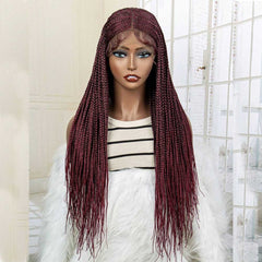 28 Inch, Long Braiding Synthetic Lace Front Wig