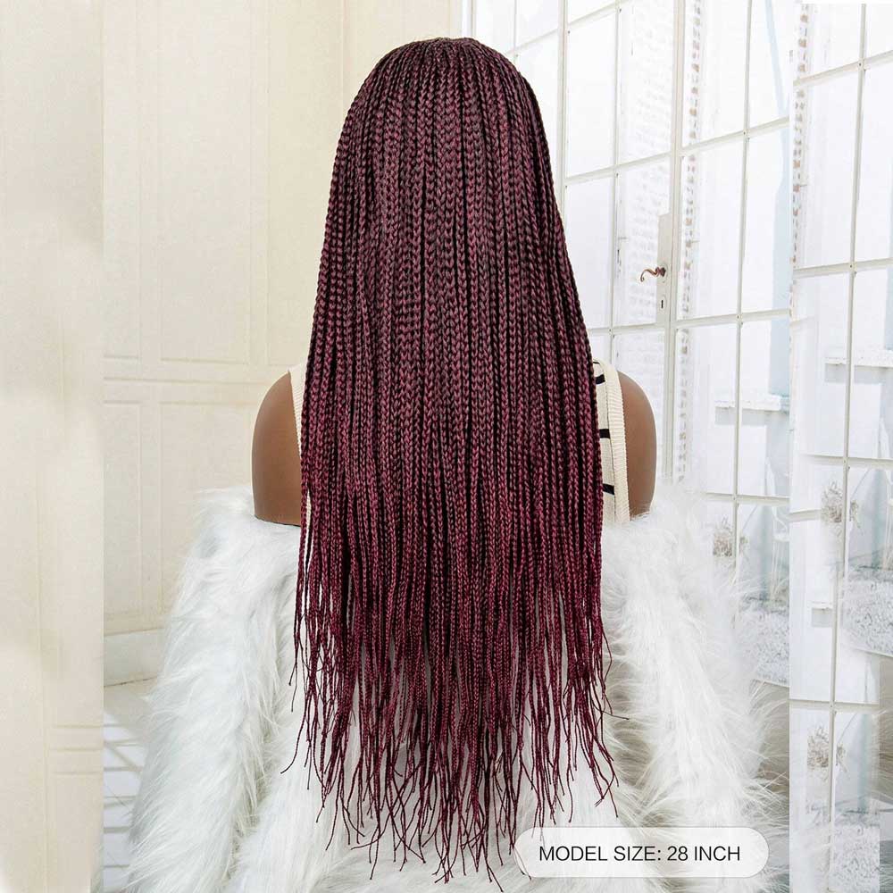 28 Inch, Long Braiding Synthetic Lace Front Wig