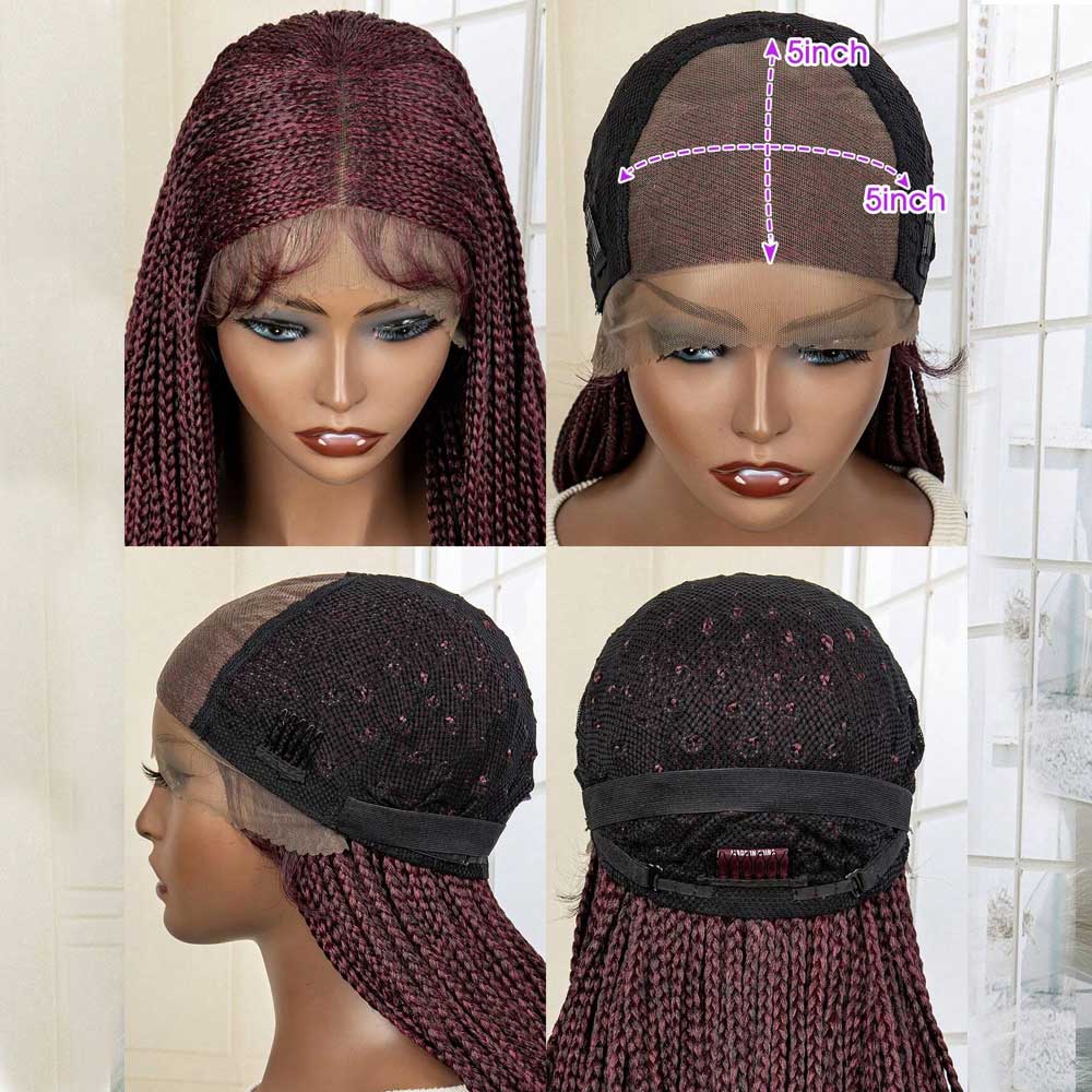 28 Inch, Long Braiding Synthetic Lace Front Wig