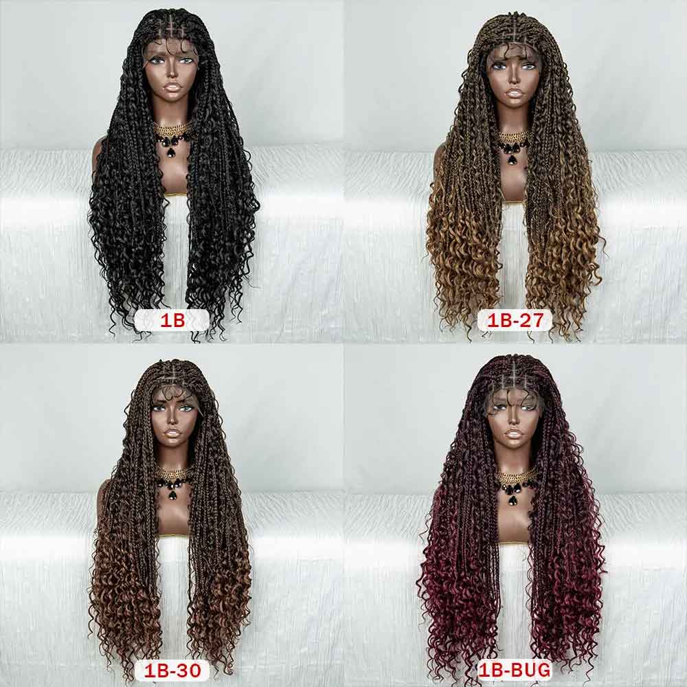 32 Inches Braid Elegance and Versatility with Our Synthetic Lace Front Braided Wig Collection, Braided 9x6 Lace Front Wigs