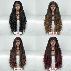 32 Inches Braid Elegance and Versatility with Our Synthetic Lace Front Braided Wig Collection, Braided 9x6 Lace Front Wigs