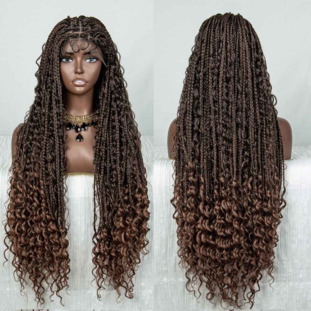 32 Inches Braid Elegance and Versatility with Our Synthetic Lace Front Braided Wig Collection, Braided 9x6 Lace Front Wigs