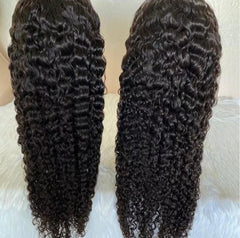 Kinky Curly Human Hair Wigs Lace Front Wig Brazilian Remy 13x4 Lace Front Human